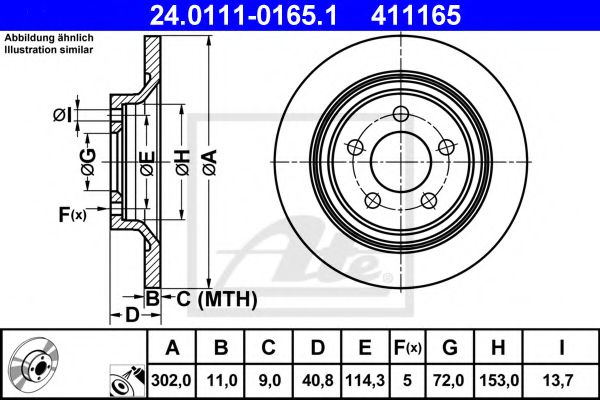 Imagine Disc frana ATE 24.0111-0165.1