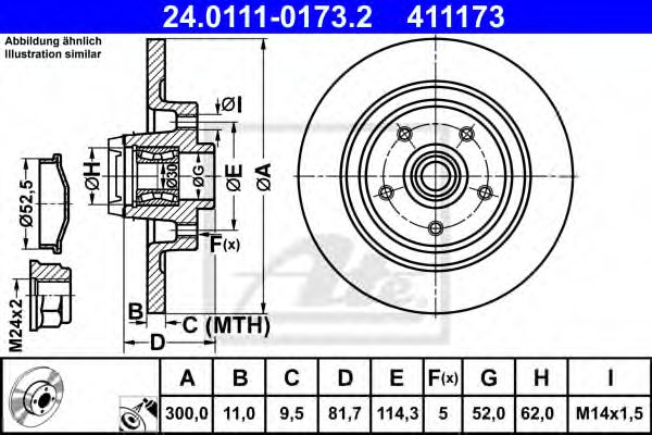 Imagine Disc frana ATE 24.0111-0173.2