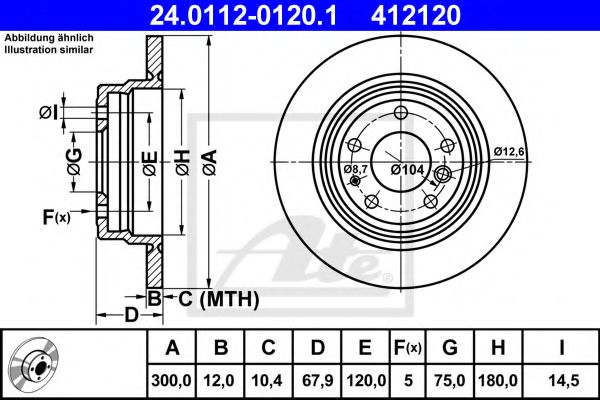 Imagine Disc frana ATE 24.0112-0120.1