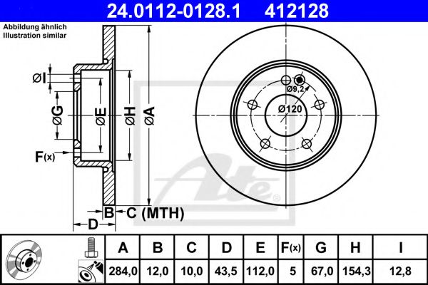 Imagine Disc frana ATE 24.0112-0128.1