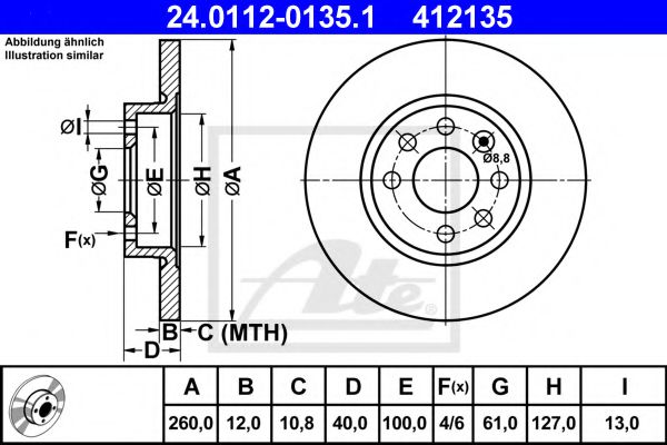 Imagine Disc frana ATE 24.0112-0135.1