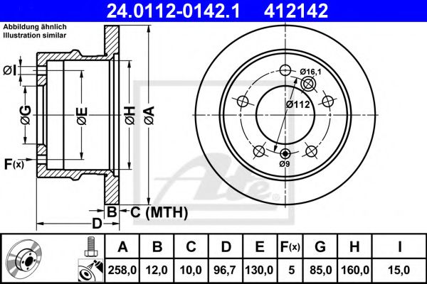 Imagine Disc frana ATE 24.0112-0142.1