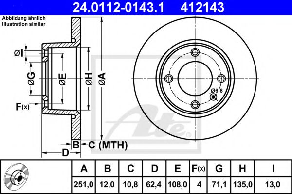 Imagine Disc frana ATE 24.0112-0143.1