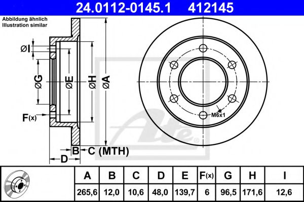 Imagine Disc frana ATE 24.0112-0145.1