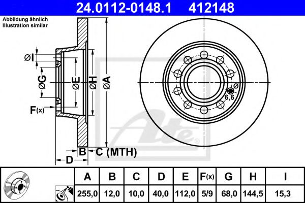 Imagine Disc frana ATE 24.0112-0148.1