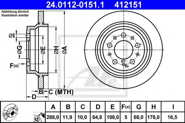 Imagine Disc frana ATE 24.0112-0151.1