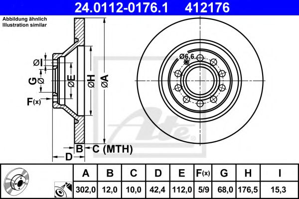 Imagine Disc frana ATE 24.0112-0176.1