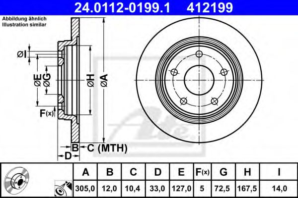 Imagine Disc frana ATE 24.0112-0199.1