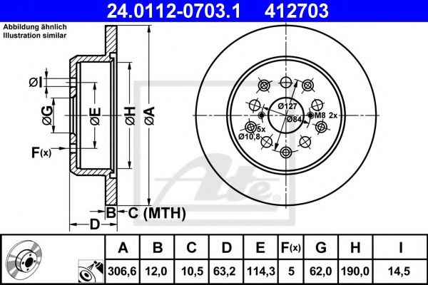 Imagine Disc frana ATE 24.0112-0703.1