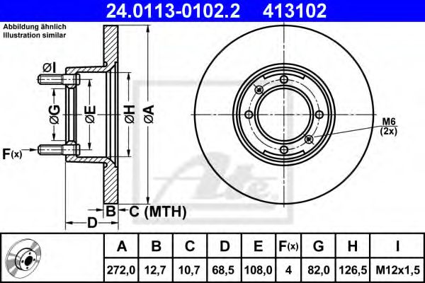 Imagine Disc frana ATE 24.0113-0102.2