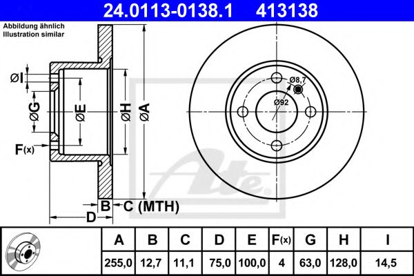 Imagine Disc frana ATE 24.0113-0138.1