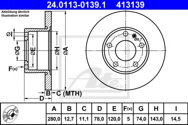 Imagine Disc frana ATE 24.0113-0139.1