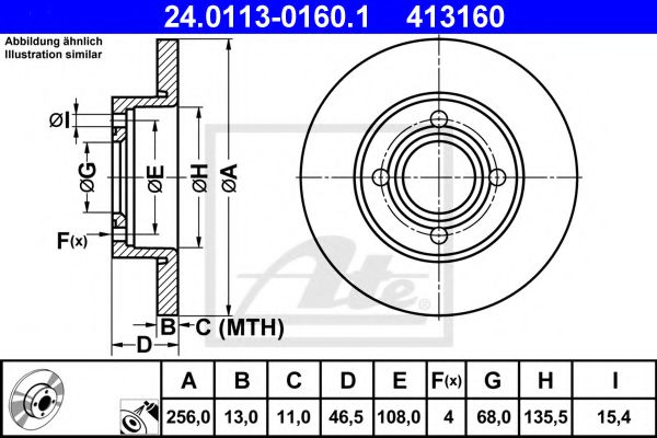 Imagine Disc frana ATE 24.0113-0160.1