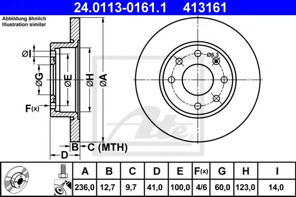 Imagine Disc frana ATE 24.0113-0161.1