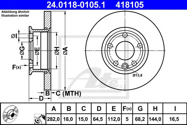 Imagine Disc frana ATE 24.0118-0105.1