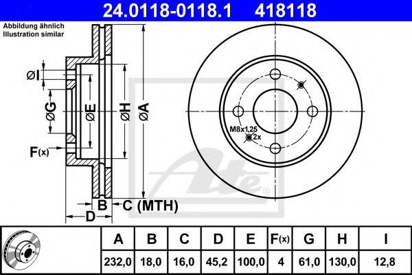 Imagine Disc frana ATE 24.0118-0118.1