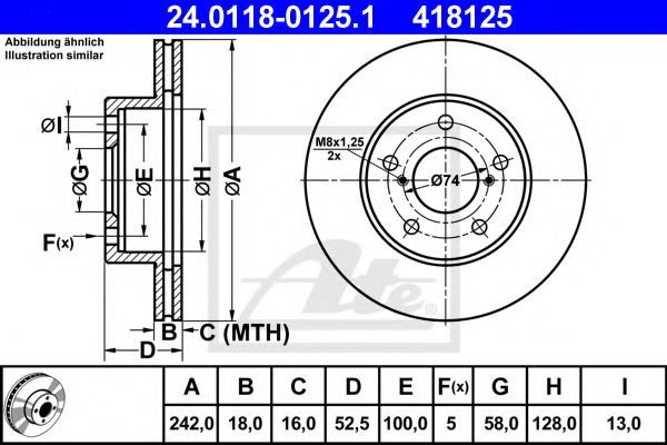 Imagine Disc frana ATE 24.0118-0125.1