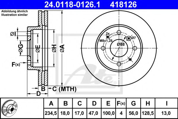 Imagine Disc frana ATE 24.0118-0126.1