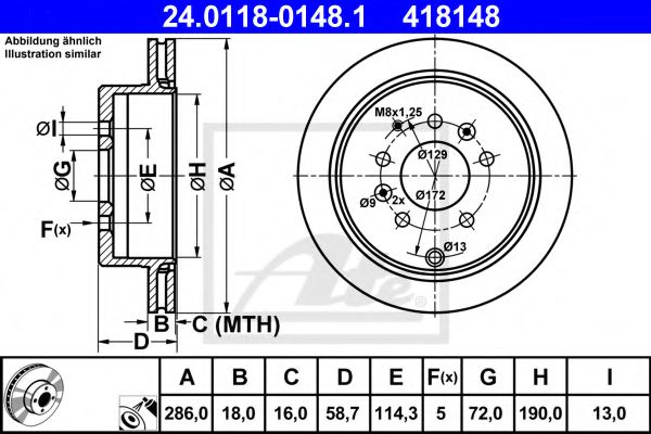 Imagine Disc frana ATE 24.0118-0148.1