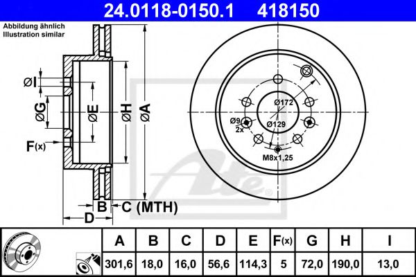 Imagine Disc frana ATE 24.0118-0150.1