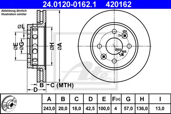 Imagine Disc frana ATE 24.0120-0162.1