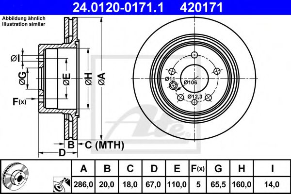 Imagine Disc frana ATE 24.0120-0171.1