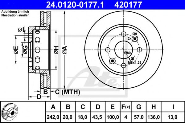 Imagine Disc frana ATE 24.0120-0177.1