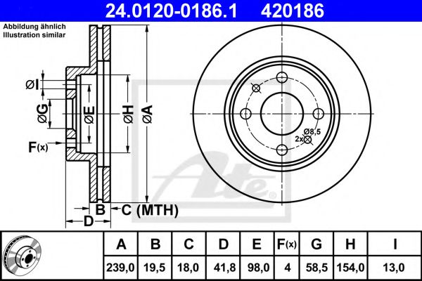 Imagine Disc frana ATE 24.0120-0186.1