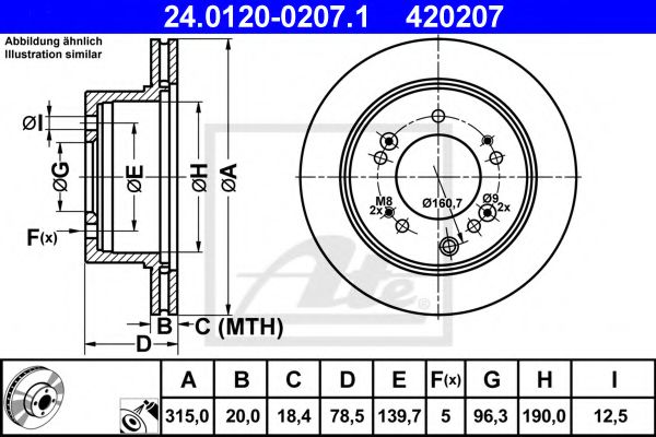 Imagine Disc frana ATE 24.0120-0207.1