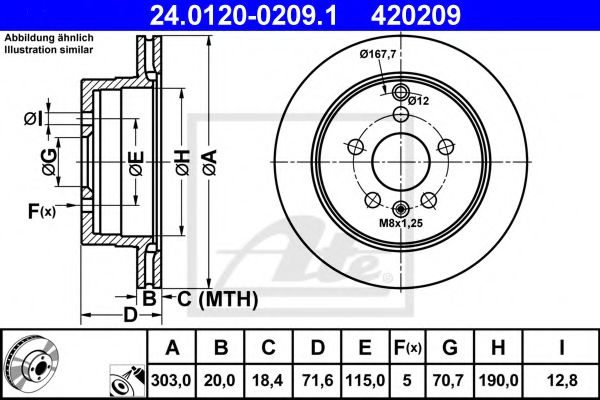 Imagine Disc frana ATE 24.0120-0209.1