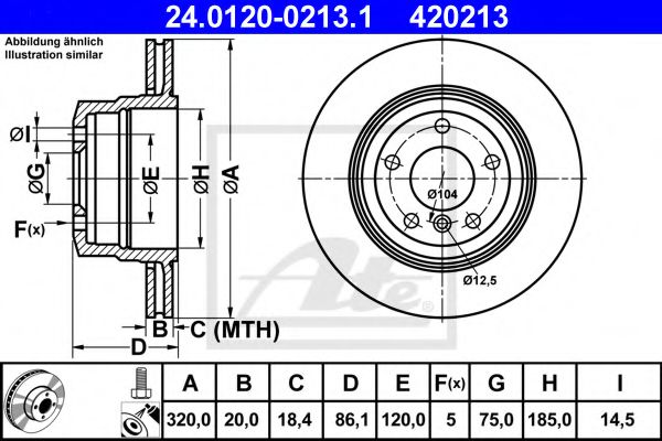 Imagine Disc frana ATE 24.0120-0213.1