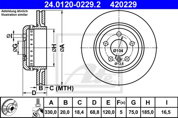 Imagine Disc frana ATE 24.0120-0229.2