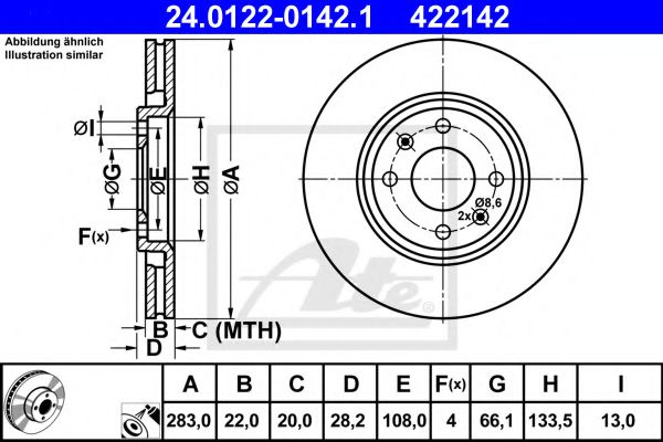 Imagine Disc frana ATE 24.0122-0142.1