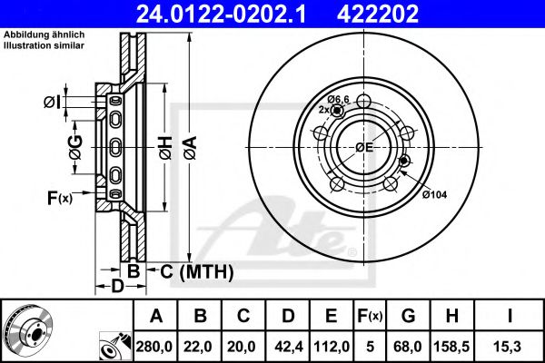 Imagine Disc frana ATE 24.0122-0202.1