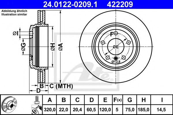 Imagine Disc frana ATE 24.0122-0209.1