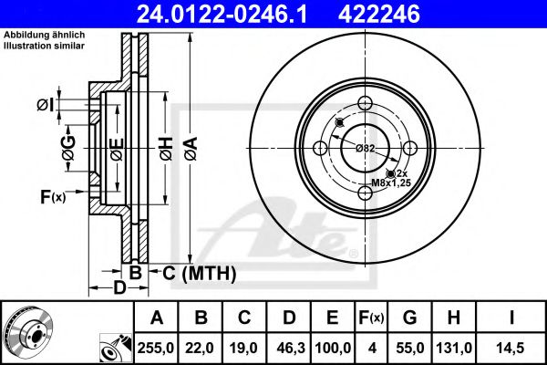 Imagine Disc frana ATE 24.0122-0246.1