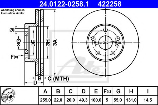 Imagine Disc frana ATE 24.0122-0258.1