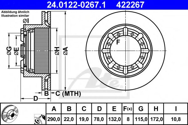 Imagine Disc frana ATE 24.0122-0267.1