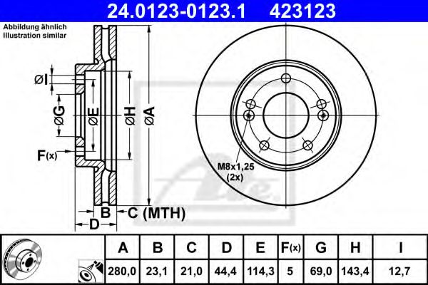 Imagine Disc frana ATE 24.0123-0123.1