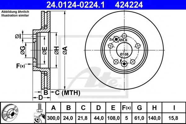 Imagine Disc frana ATE 24.0124-0224.1