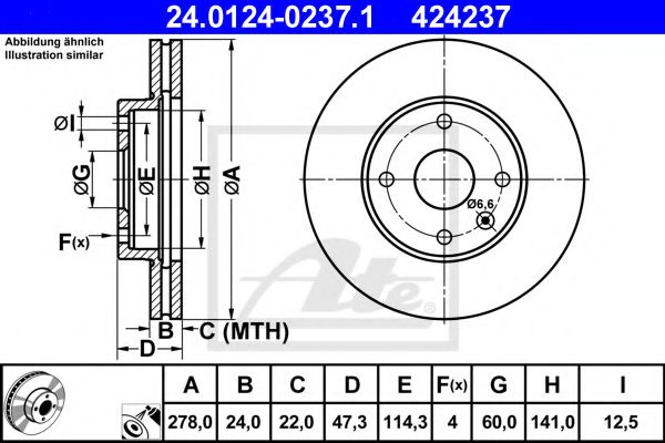 Imagine Disc frana ATE 24.0124-0237.1