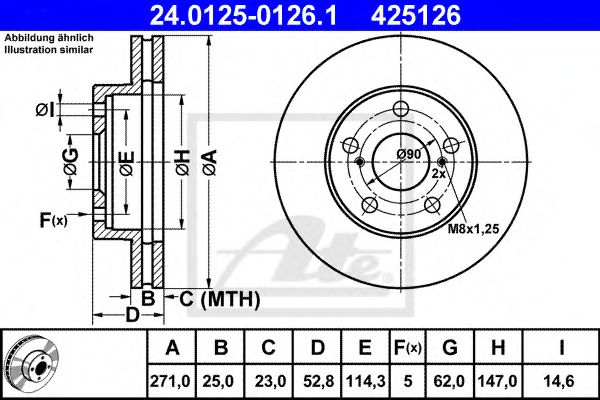 Imagine Disc frana ATE 24.0125-0126.1