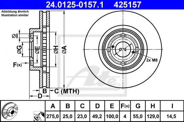 Imagine Disc frana ATE 24.0125-0157.1