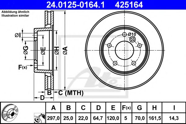 Imagine Disc frana ATE 24.0125-0164.1