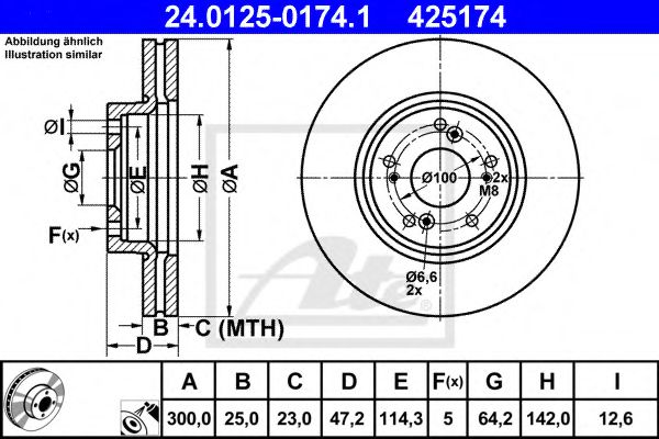 Imagine Disc frana ATE 24.0125-0174.1