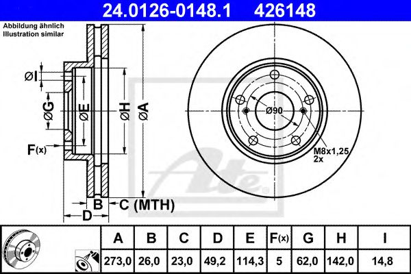 Imagine Disc frana ATE 24.0126-0148.1