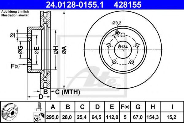 Imagine Disc frana ATE 24.0128-0155.1