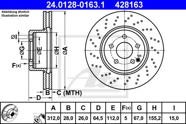 Imagine Disc frana ATE 24.0128-0163.1