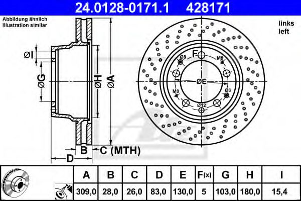 Imagine Disc frana ATE 24.0128-0171.1