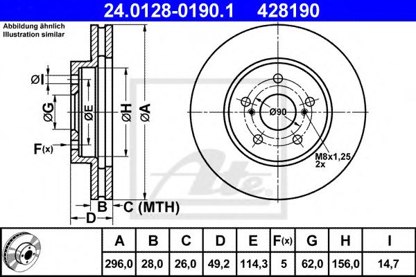 Imagine Disc frana ATE 24.0128-0190.1